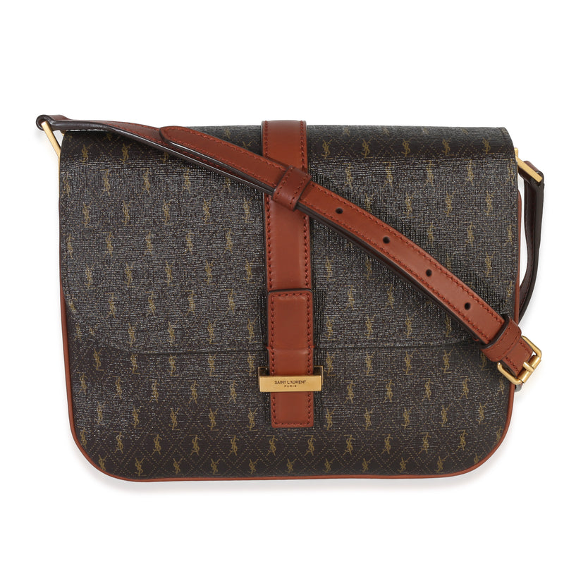 Brown Canvas Le Monogramme Small Sac Besace Shoulder Bag
