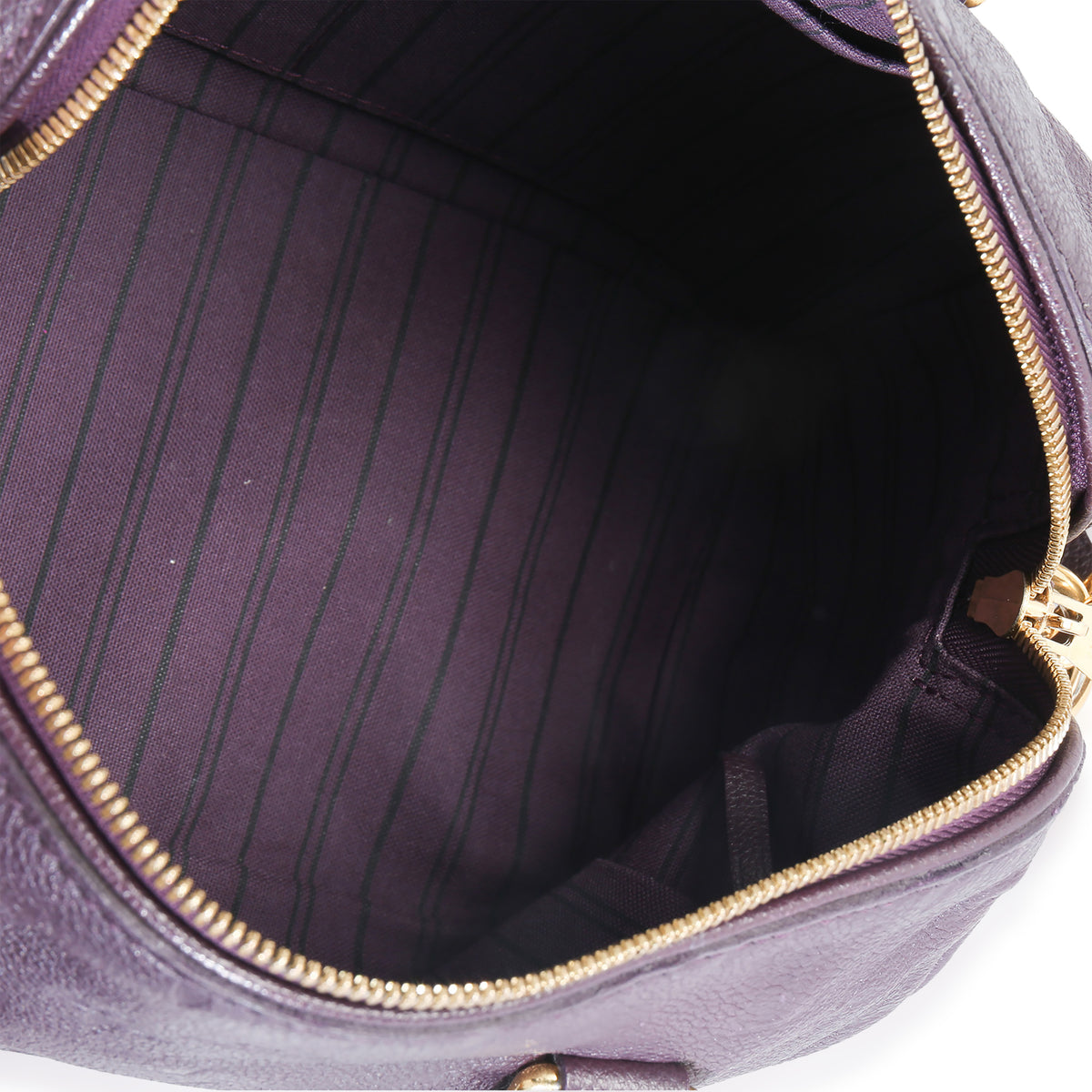 Louis Vuitton Purple Monogram Empreinte Speedy Bandolieure 25 Handbag av