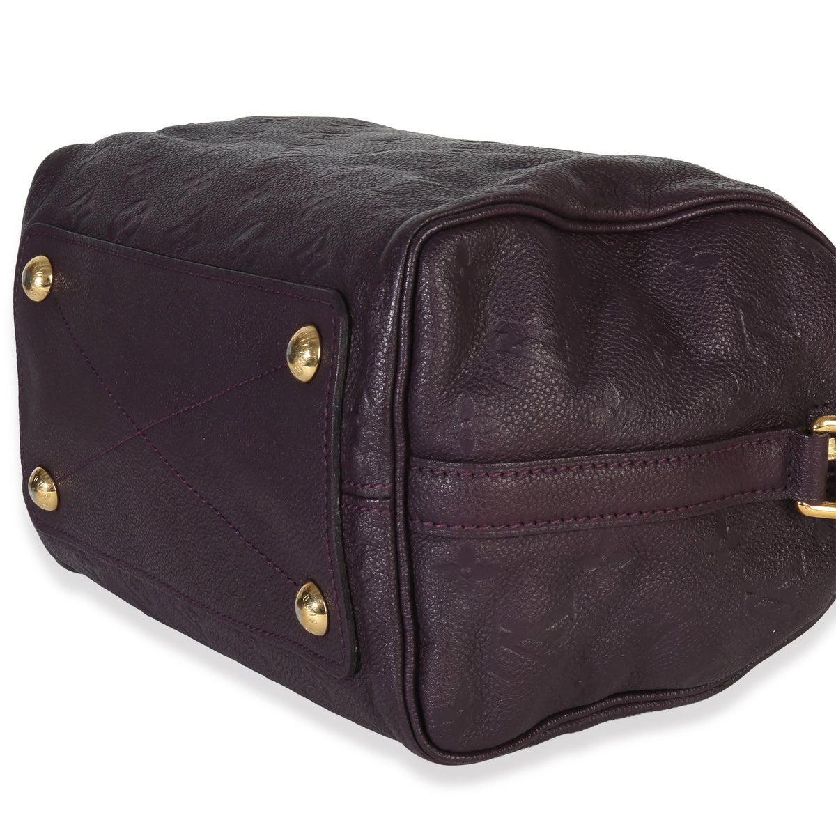 Louis Vuitton Purple Monogram Empreinte Speedy Bandolieure 25 Handbag box