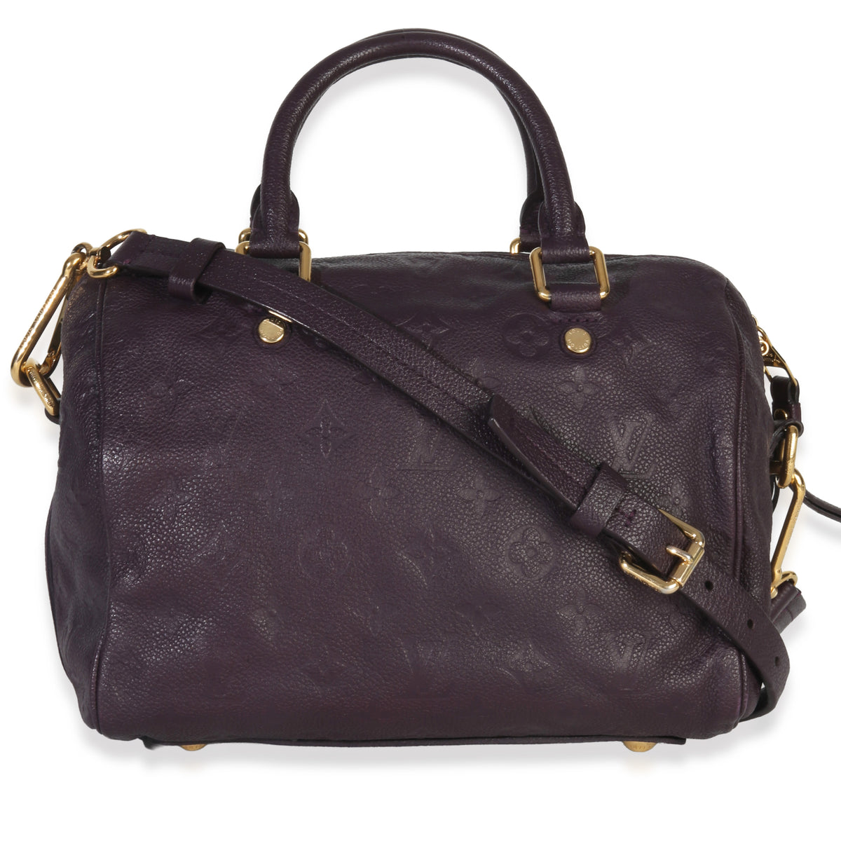 Louis Vuitton Purple Monogram Empreinte Speedy Bandolieure 25 Handbag bv