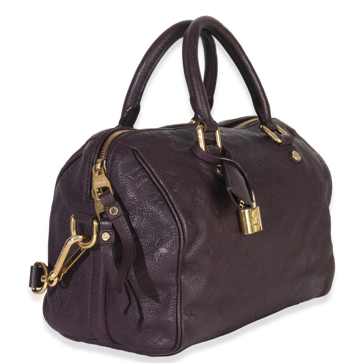 Louis Vuitton Purple Monogram Empreinte Speedy Bandolieure 25 Handbag pv