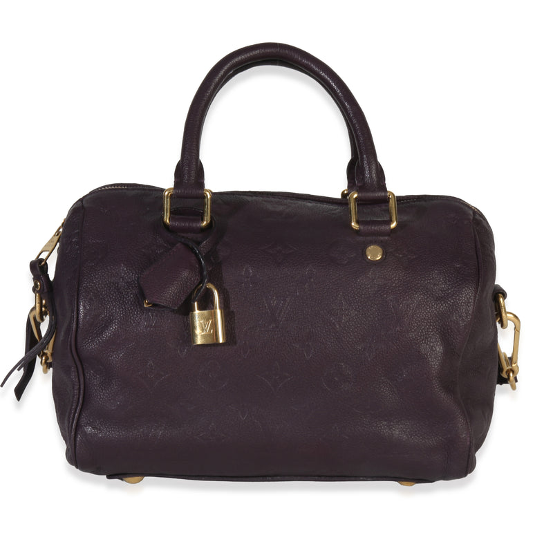 Purple Monogram Empreinte Speedy Bandolieure 25