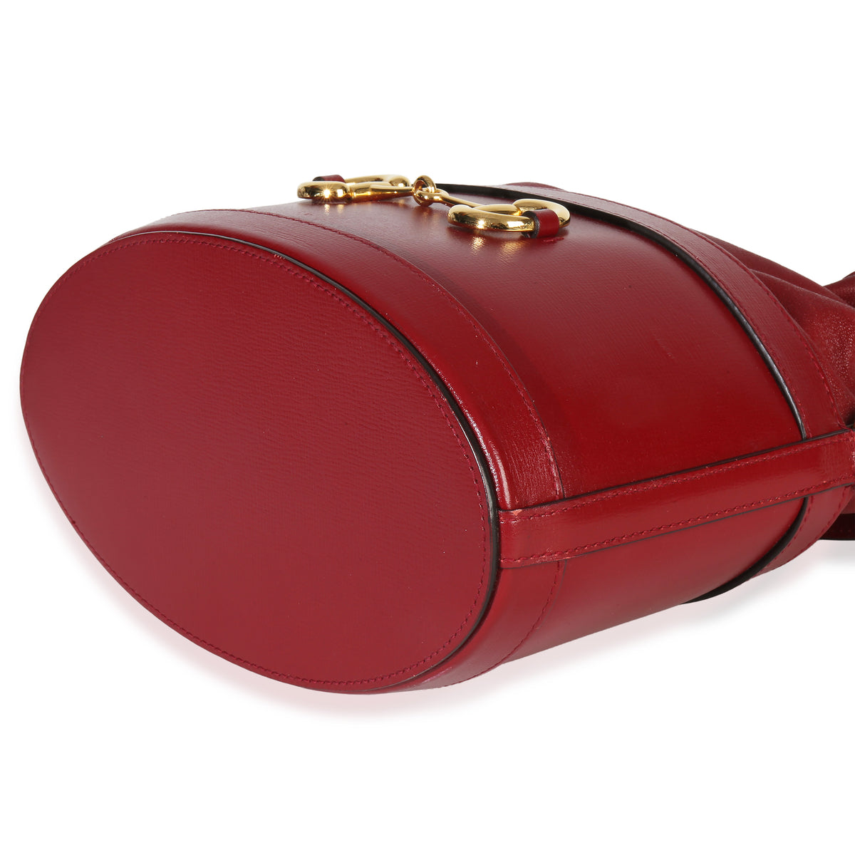 Gucci Red Calfskin Horsebit 1955 Drawstring Bucket Bag Handbag box