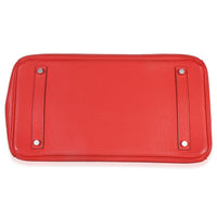 Hermès Rouge Casaque Togo Birkin 35 PHW Handbag stamp