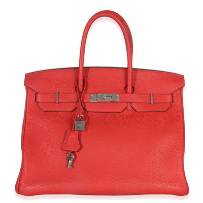 Rouge Casaque Togo Birkin 35 PHW