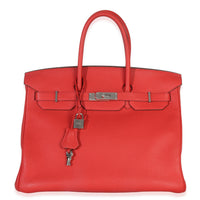 Rouge Casaque Togo Birkin 35 PHW