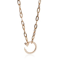 Cartier Rose Gold Diamond Juste Un Clou Necklace fv