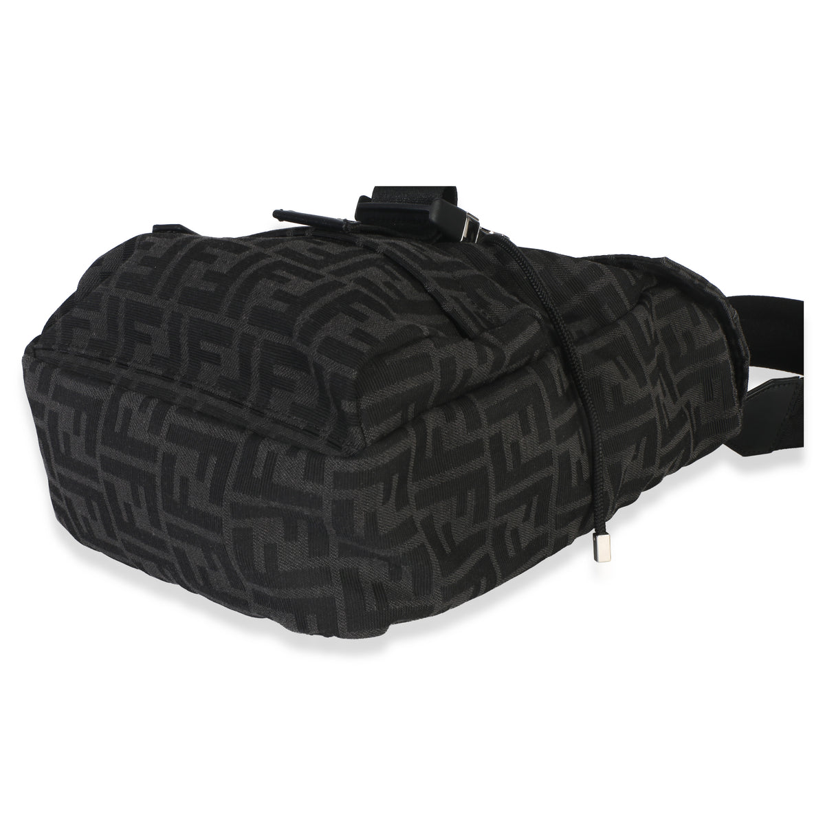 Fendi Black Zucca Canvas Small ness Crossbody Bag Handbag box