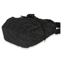 Fendi Black Zucca Canvas Small ness Crossbody Bag Handbag box