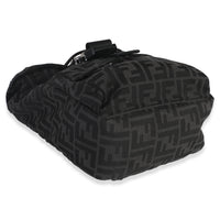 Fendi Black Zucca Canvas Small ness Crossbody Bag Handbag clasp