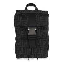 Fendi Black Zucca Canvas Small ness Crossbody Bag Handbag fv