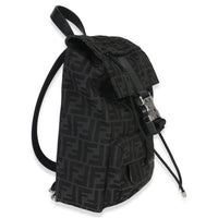Fendi Black Zucca Canvas Small ness Crossbody Bag Handbag pv