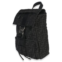 Fendi Black Zucca Canvas Small ness Crossbody Bag Handbag sv