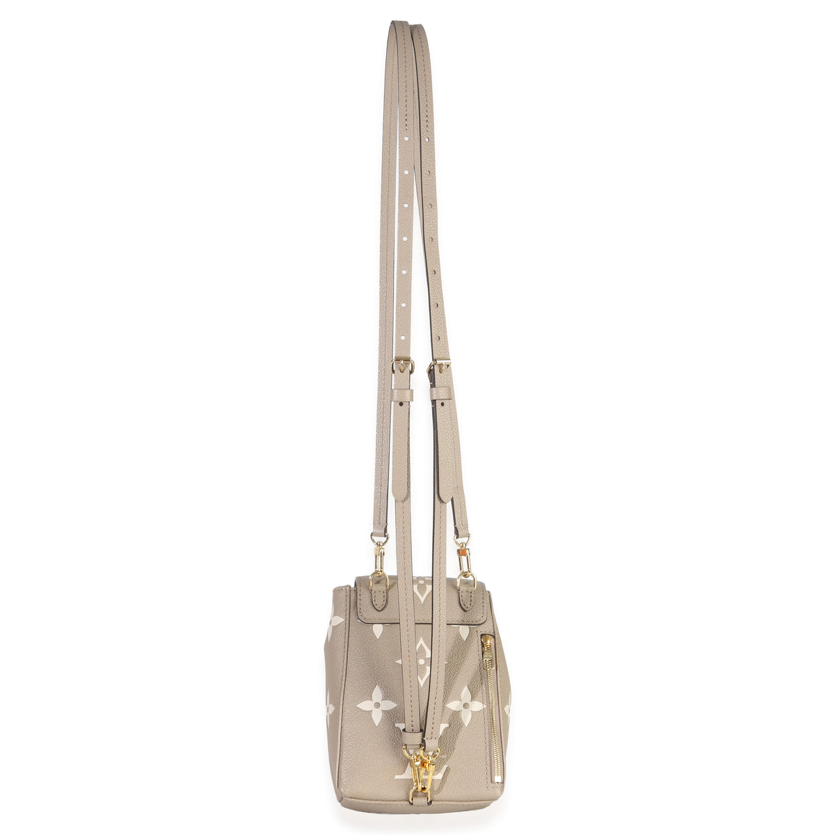 Louis Vuitton Tourterelle Empreinte Giant Monogram Tiny Backpack Handbag bv