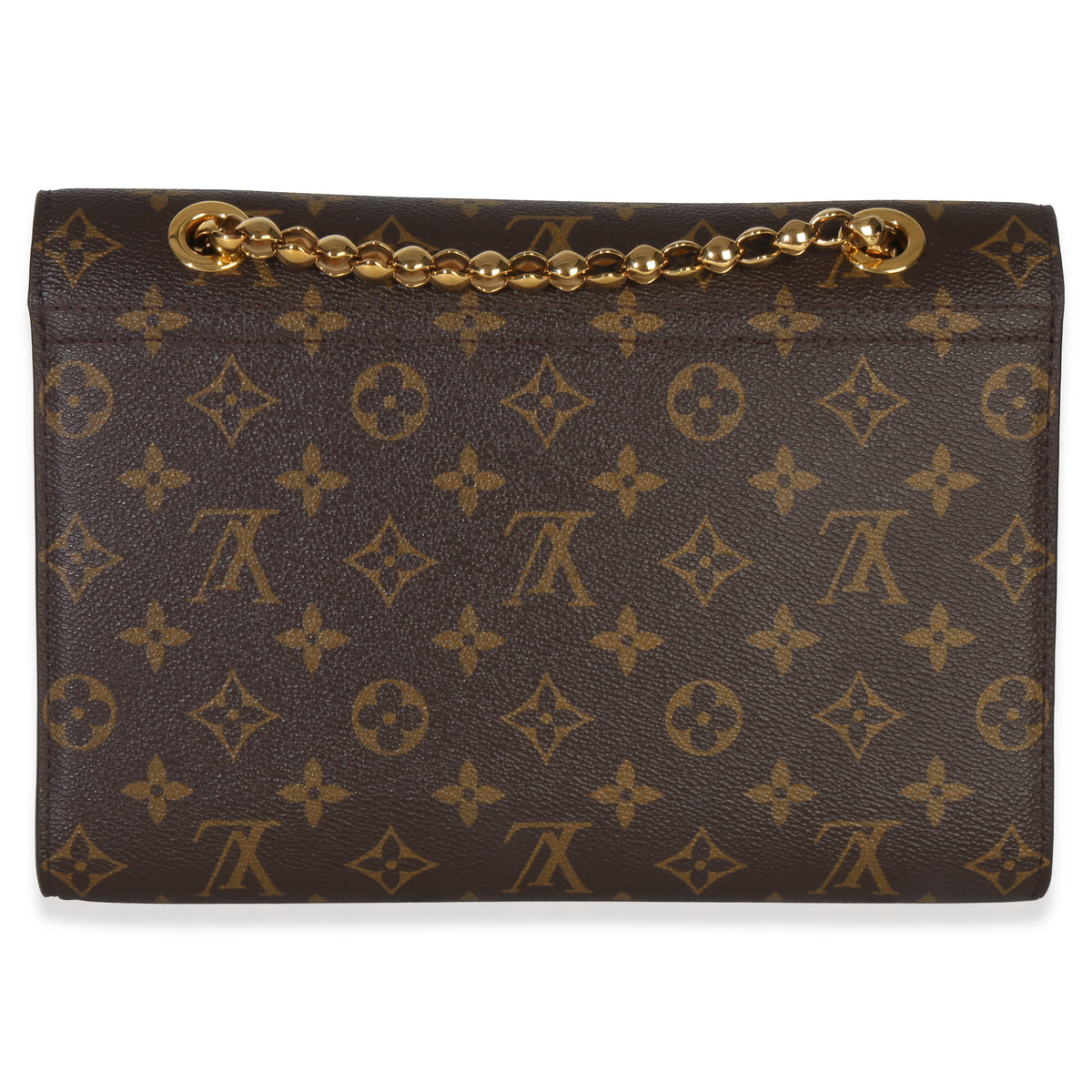 Louis Vuitton Black Taurillon Monogram Canvas Victoire Chain Bag Handbag bv