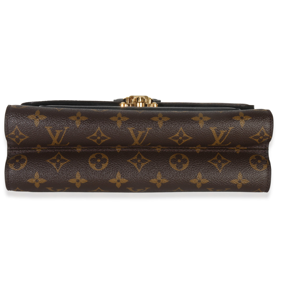 Louis Vuitton Black Taurillon Monogram Canvas Victoire Chain Bag Handbag stamp
