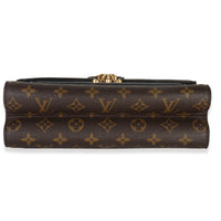 Louis Vuitton Black Taurillon Monogram Canvas Victoire Chain Bag Handbag stamp