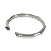 Sterling Silver Sapphire Bamboo Cuff Bracelet