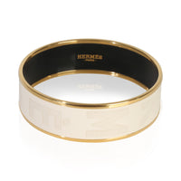 Hermès Gold Plated  Enamel Sellier Bracelet sv