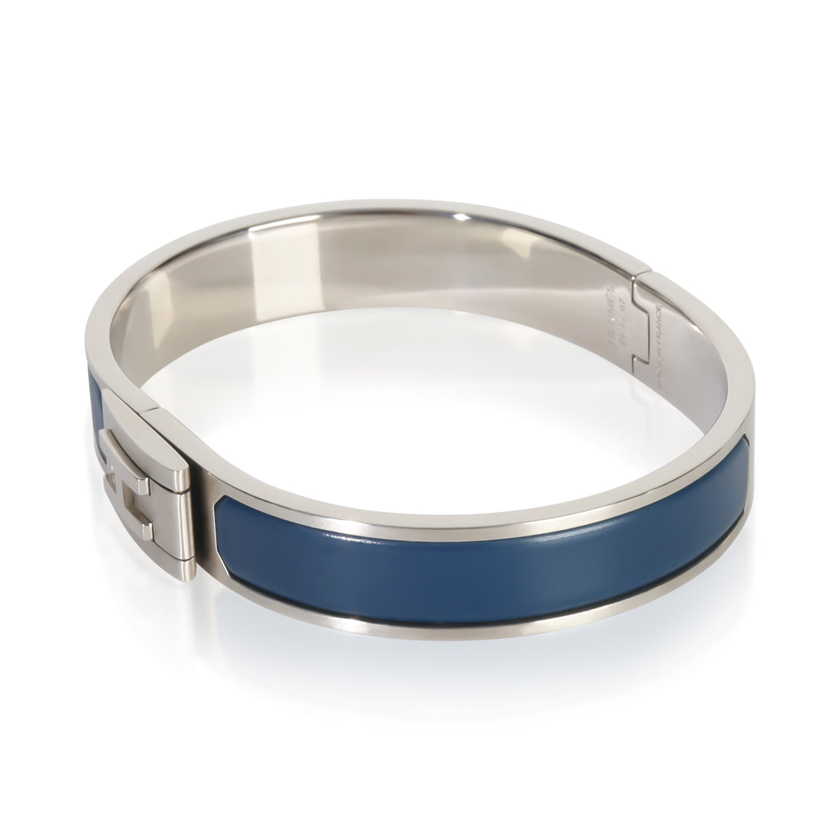 Hermès Matte Jet Bracelet In Bleu Biarritz Bracelet sv