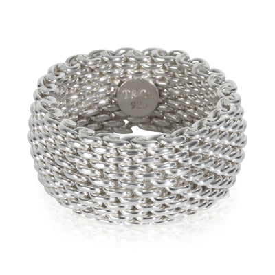 Tiffany & Co. Sterling Silver  Somerset Mesh Ring fv