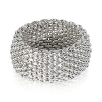 Tiffany & Co. Sterling Silver  Somerset Mesh Ring sv