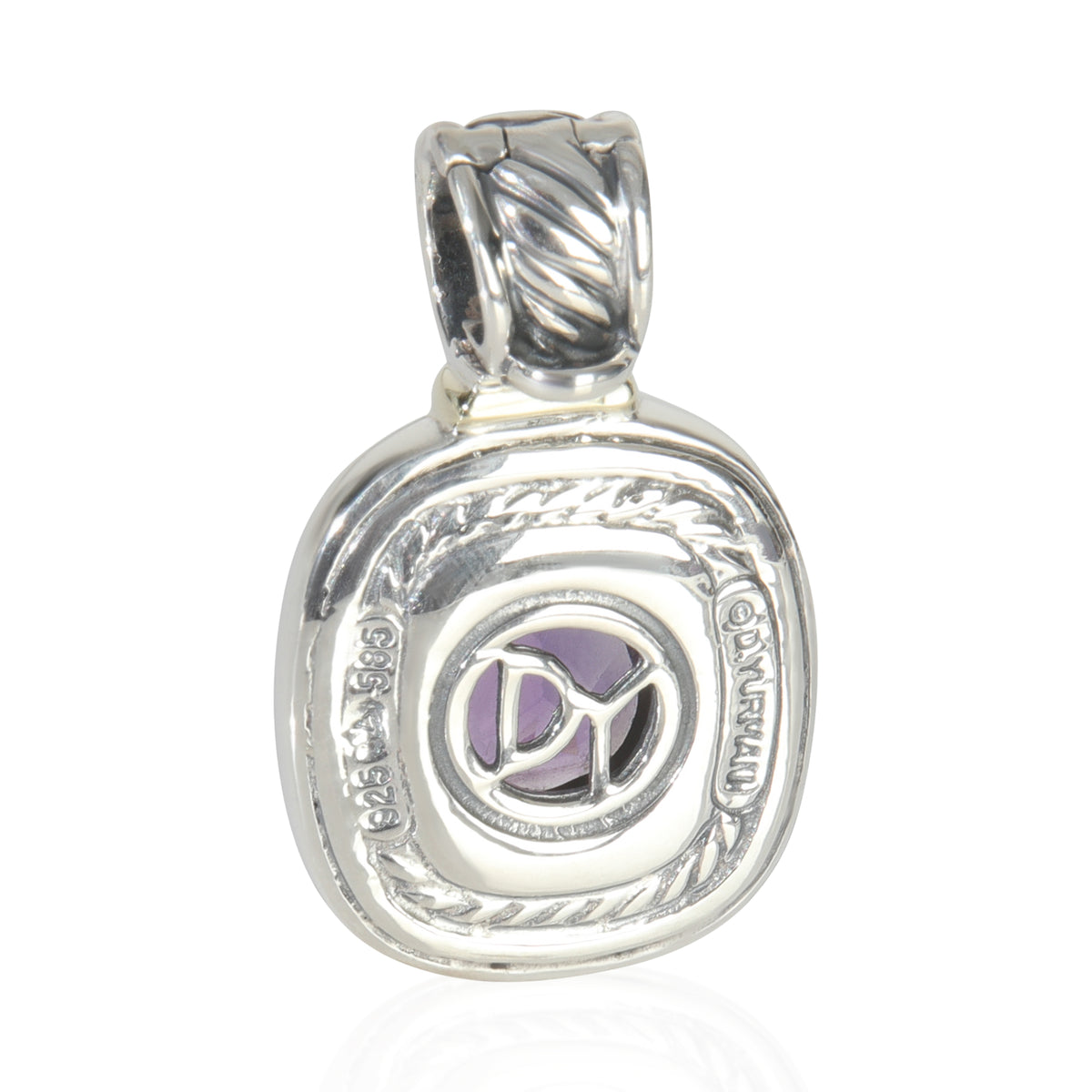 Yellow Gold & Sterling Silver Amethyst Albion Pendant
