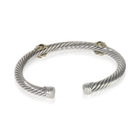 Yellow Gold & Sterling Silver Sapphire Renaissance Station Bracelet