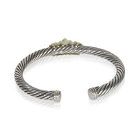 David Yurman Yellow Gold & Sterling Silver Amethyst and Iolite Renaissance Brace pv