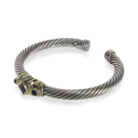 Yellow Gold & Sterling Silver Amethyst and Iolite Renaissance Brace