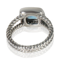 Sterling Silver Topaz and Diamond Petite Albion Ring