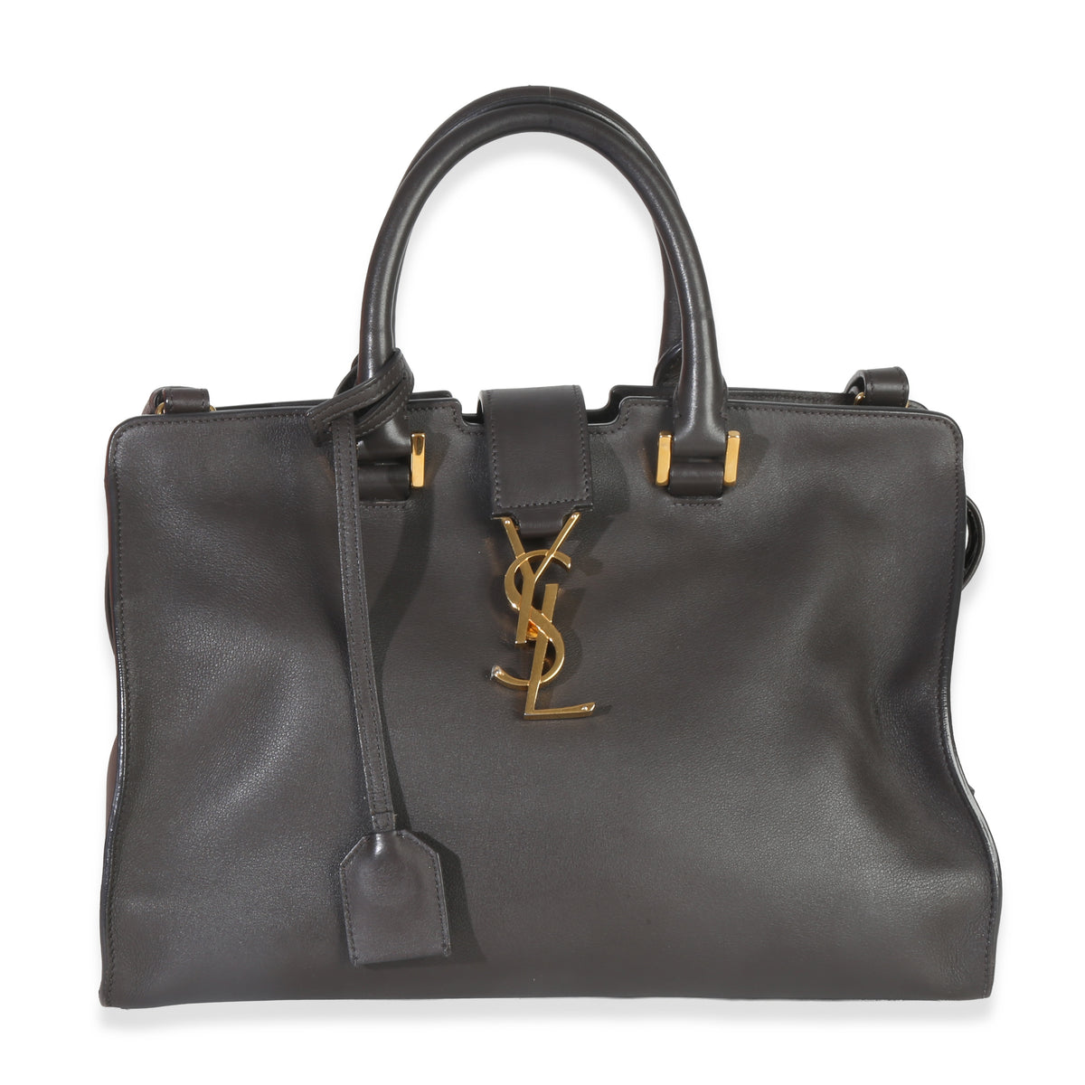 Grey Smooth Calfskin Small Monogram Cabas