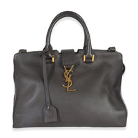 Grey Smooth Calfskin Small Monogram Cabas