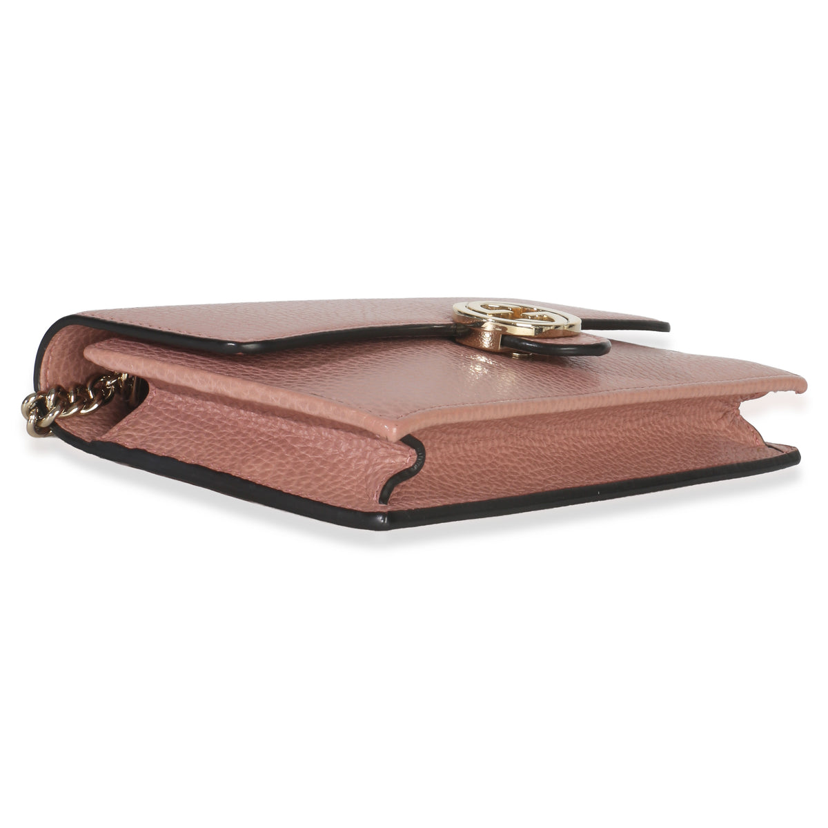 Gucci Pink Dollar Calfskin Interlocking G Wallet On Chain Handbag clasp