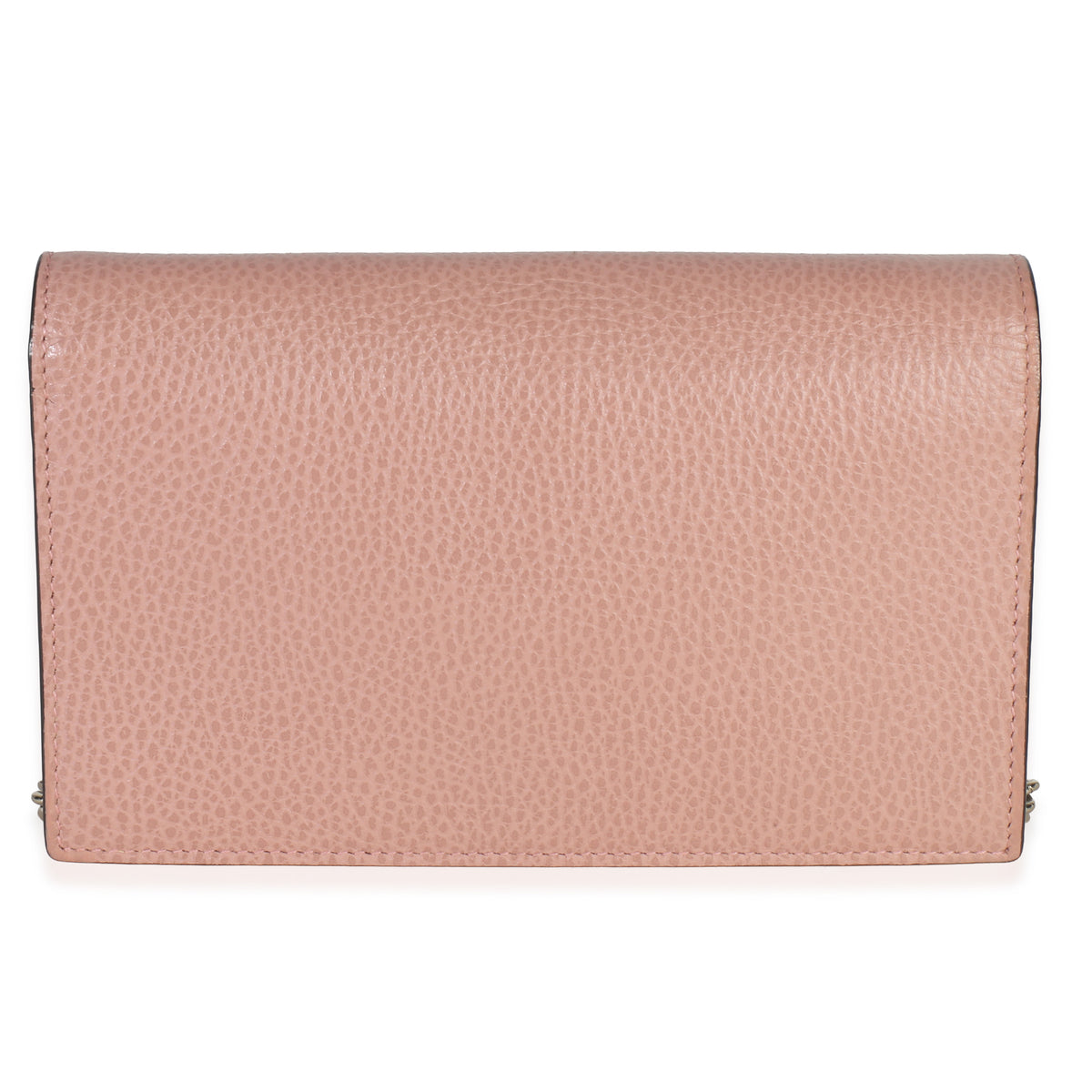 Gucci Pink Dollar Calfskin Interlocking G Wallet On Chain Handbag bv