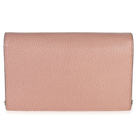 Gucci Pink Dollar Calfskin Interlocking G Wallet On Chain Handbag bv