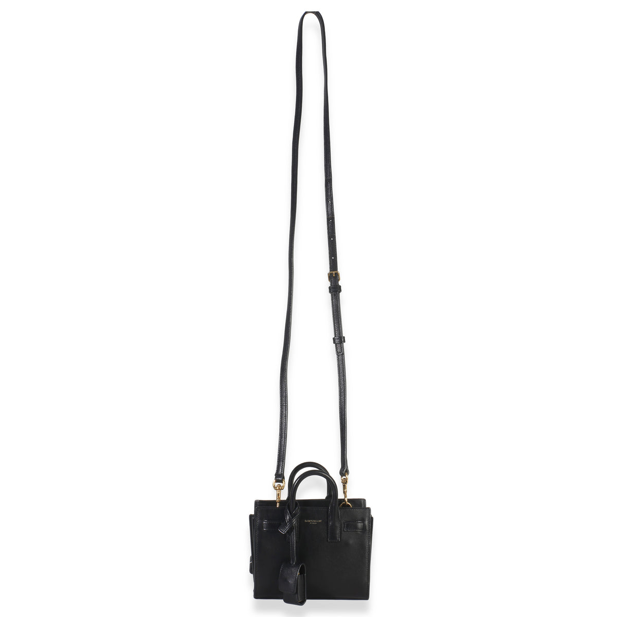 Saint Laurent Black Smooth Calfskin Toy Sac Du Jour Handbag av