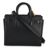 Saint Laurent Black Smooth Calfskin Toy Sac Du Jour Handbag bv