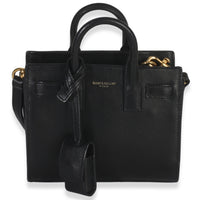 Saint Laurent Black Smooth Calfskin Toy Sac Du Jour Handbag fv