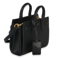 Saint Laurent Black Smooth Calfskin Toy Sac Du Jour Handbag pv