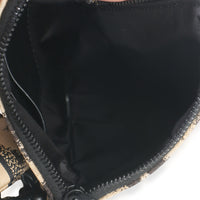 Christian Dior Beige Brown Mizza Leopard Technical Fabric DiorTravel Pouch Set Handbag av