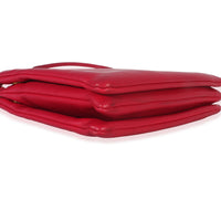 Celine Fuschia Lambskin Large Trio Crossbody Handbag clasp