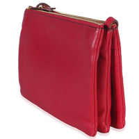 Celine Fuschia Lambskin Large Trio Crossbody Handbag sv