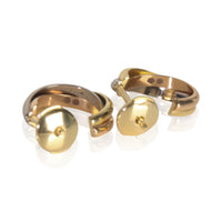 Cartier 3 Tone Gold  Mini Model Trinity Earrings av
