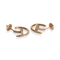 Cartier Rose Gold Diamond Small Model Juste Un Clou Earrings sv