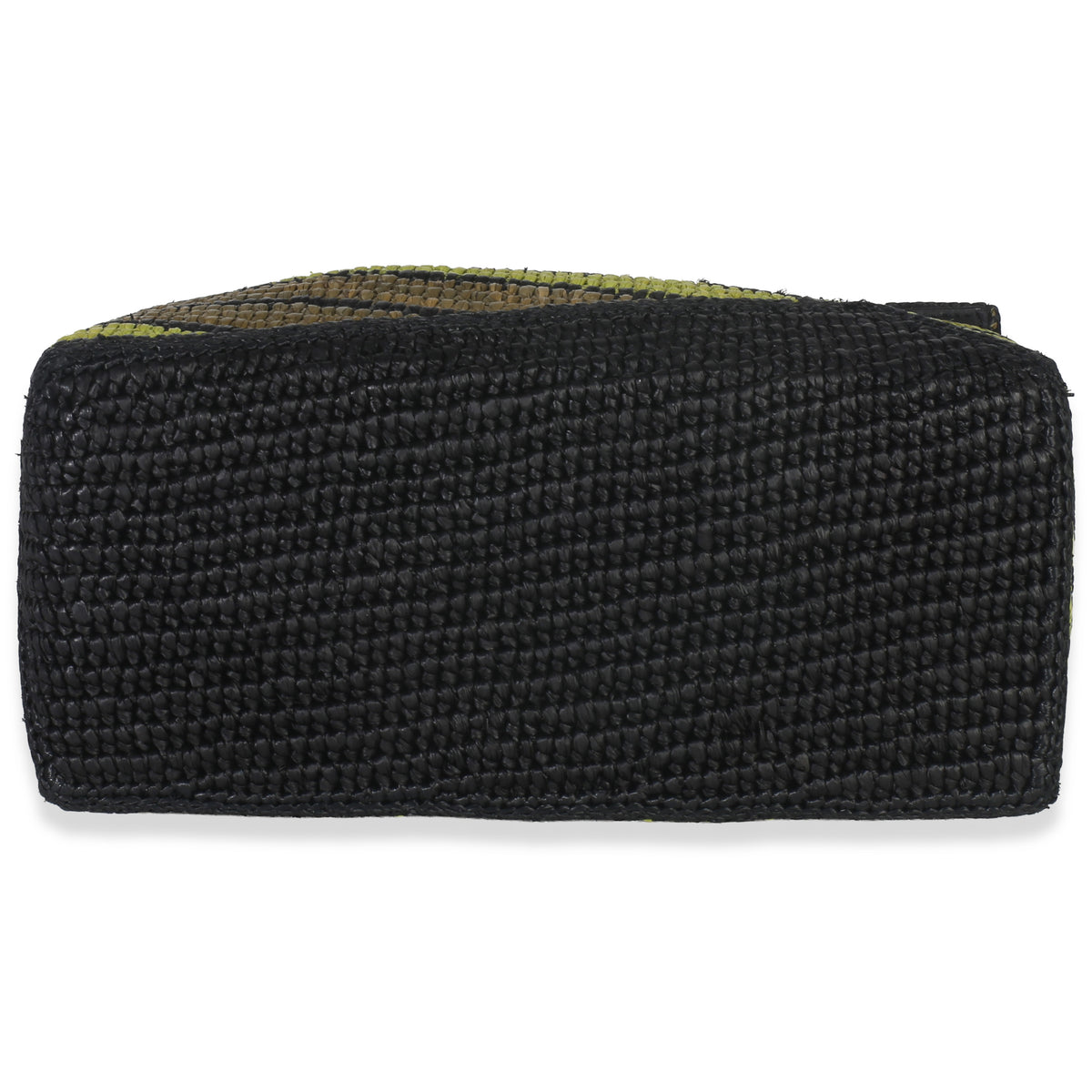 Loewe Anise Olive Raffia Calfskin Small Puzzle Bag Handbag stamp