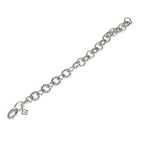 David Yurman Sterling Silver  Oval Link Bracelet bv