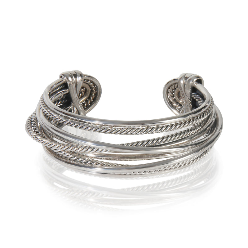 David Yurman Sterling Silver  Crossover Bracelet fv