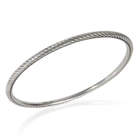 David Yurman Sterling Silver  Cable Slip On Bracelet bv