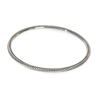 David Yurman Sterling Silver  Cable Slip On Bracelet pv